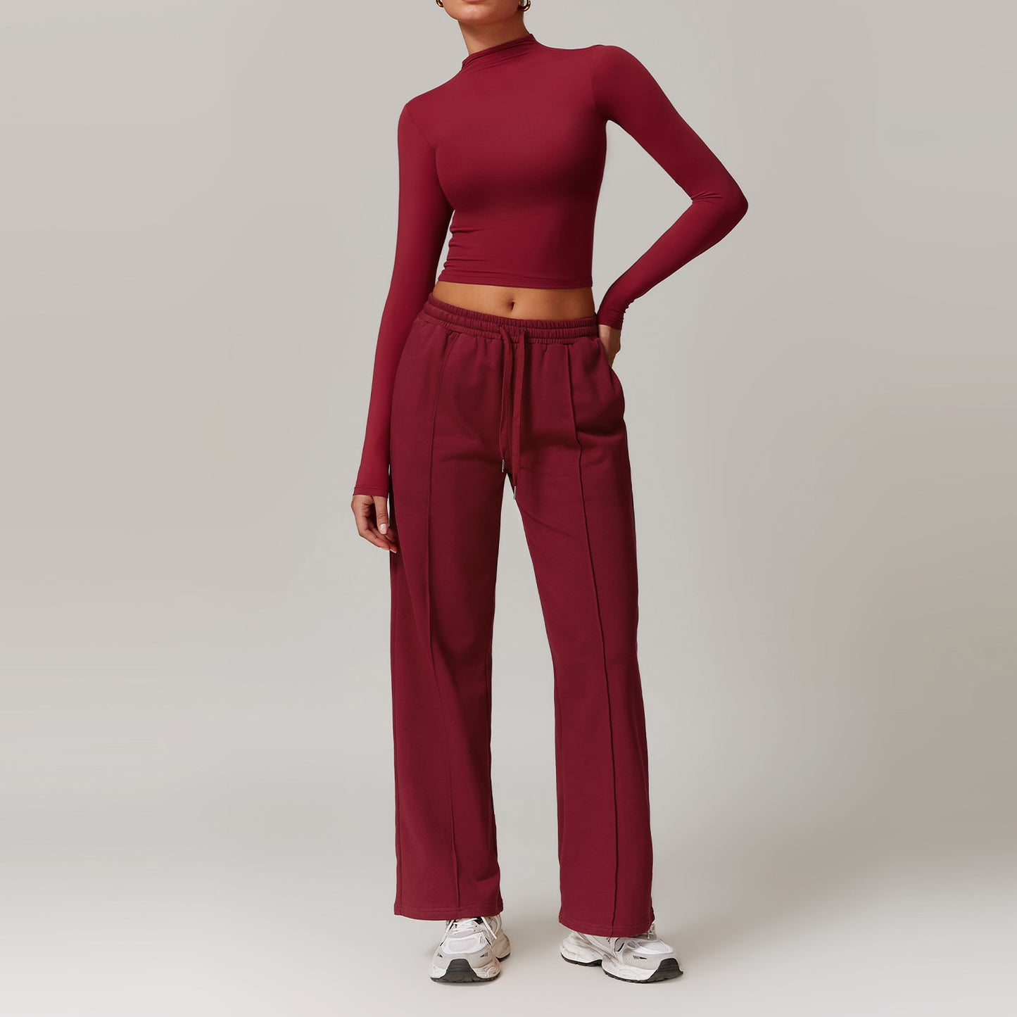 Straight-leg sweatpants
