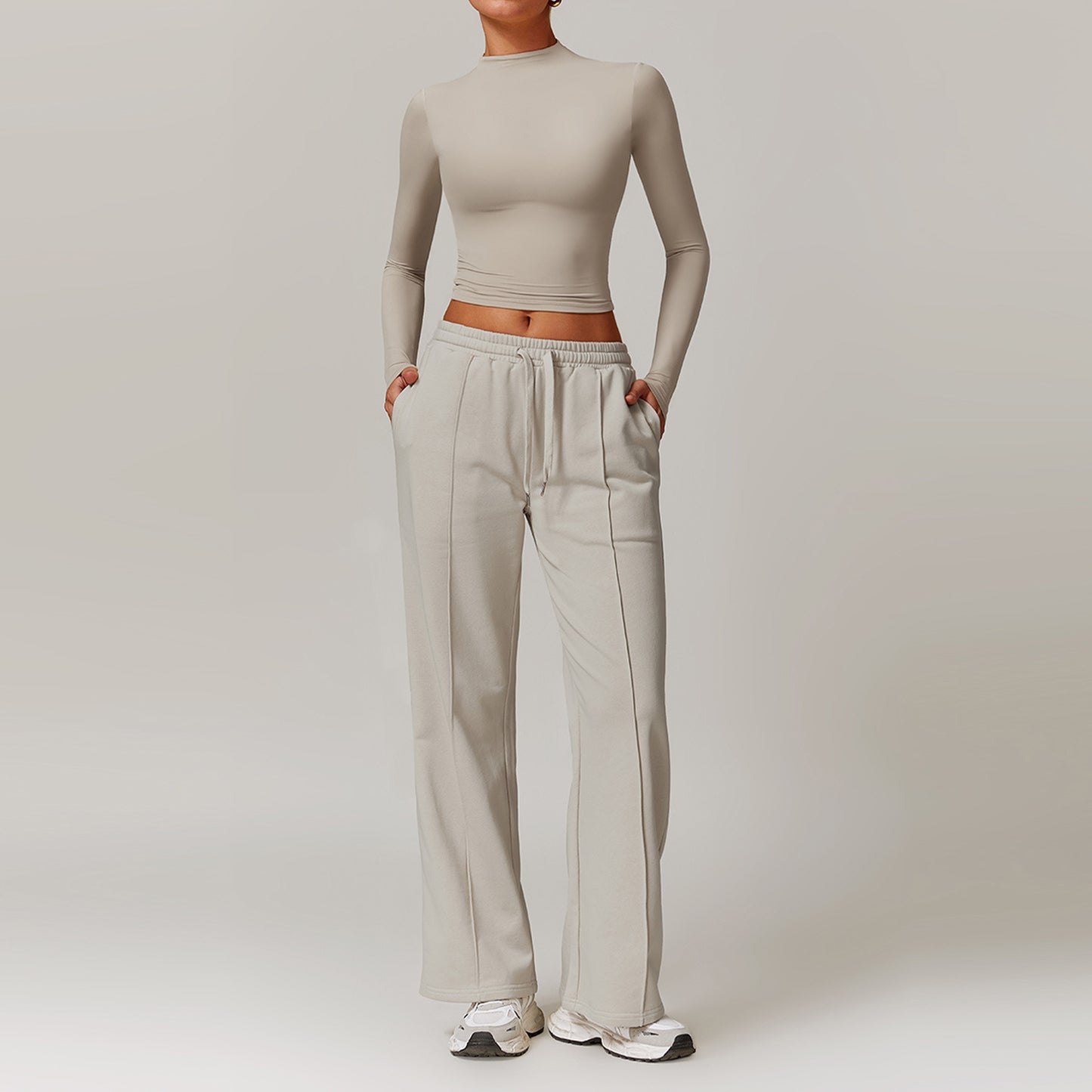 Straight-leg sweatpants